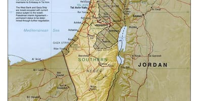 نقشه اسرائیل جغرافیا 