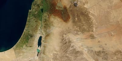 نقشه ماهواره ای اسرائیل 