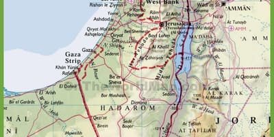 اسرائیل شهرستانها نقشه