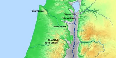 نقشه اسرائیل کوه