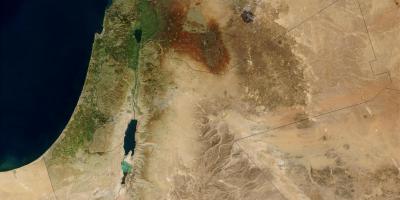 نقشه ماهواره ای اسرائیل 